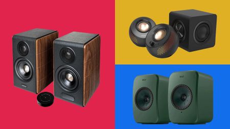 A selection of desktop speakers. 