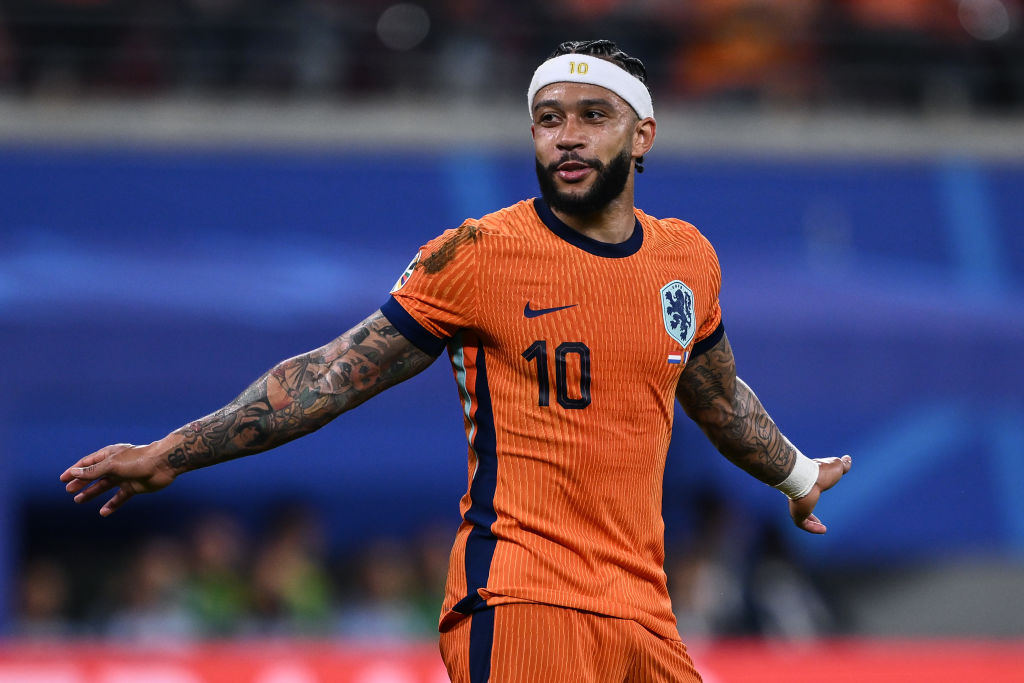 Memphis Depay Netherlands forward at Euro 2024