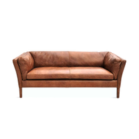 John Lewis Halo Groucho Small 2 Seater Leather Sofa