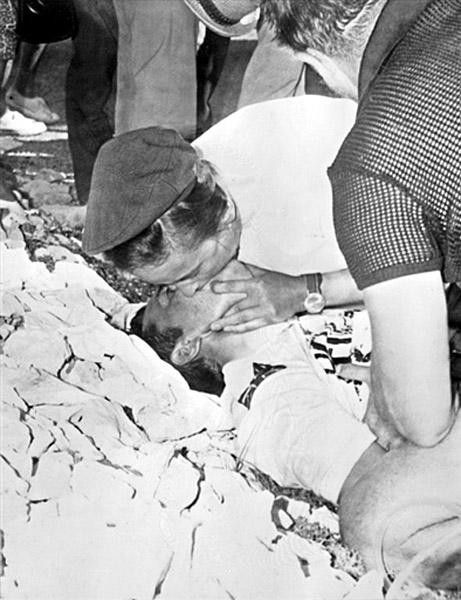 Simpson collapsed and was given CPR