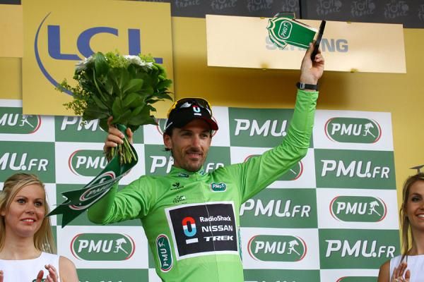 Fabian Cancellara also leads the points classification