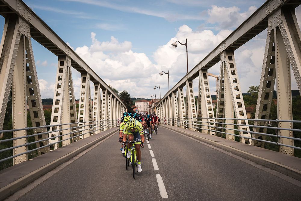 Tinkoff drive the pace during stage 2 at Criterium du Dauphine