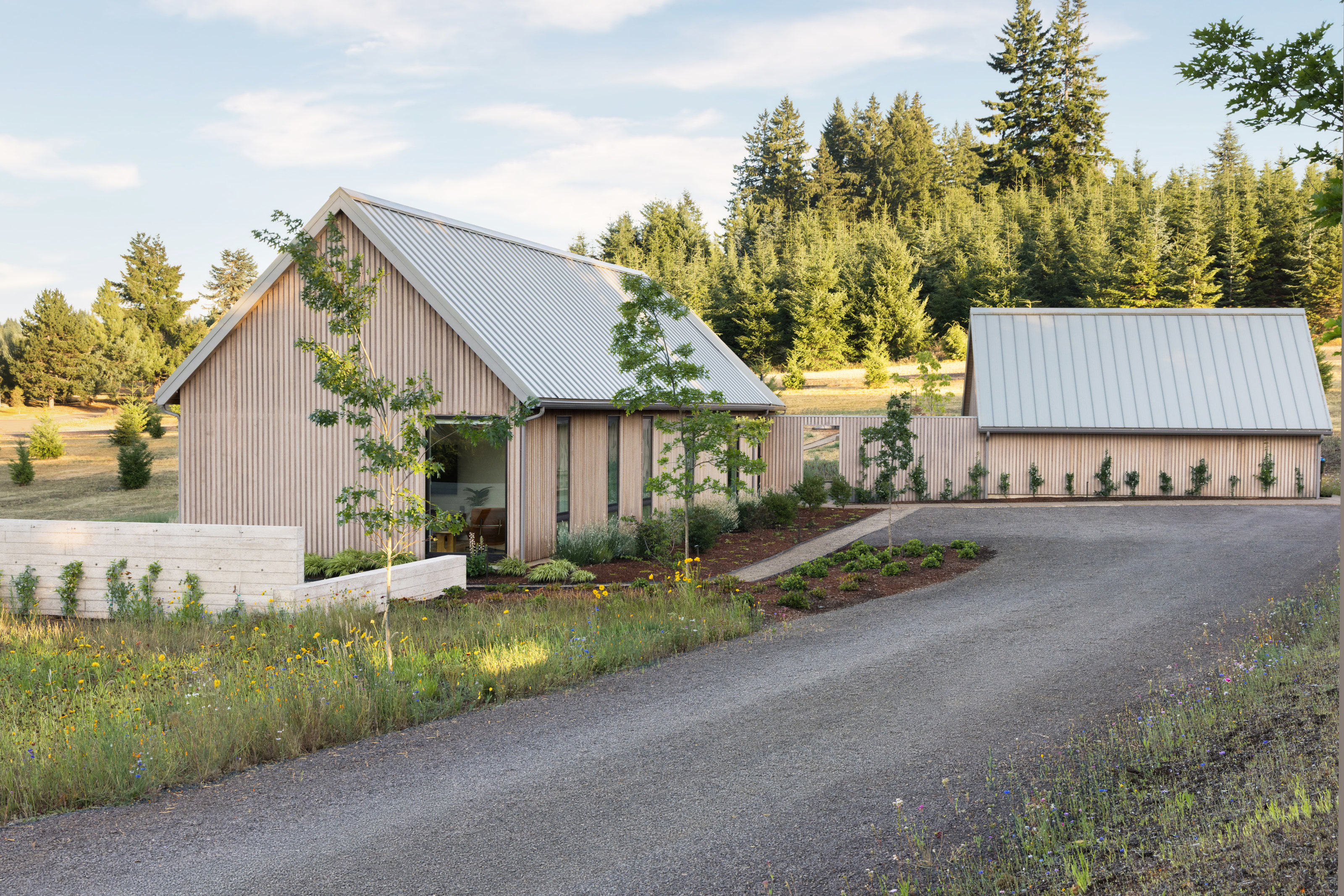 The entrance sequence for Heritage House