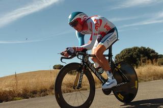 Jurgen Van Den Broeck (Omega Pharma-Lotto) wasn't the worst of the GC contenders in the time trial, but fell to 12th overall.