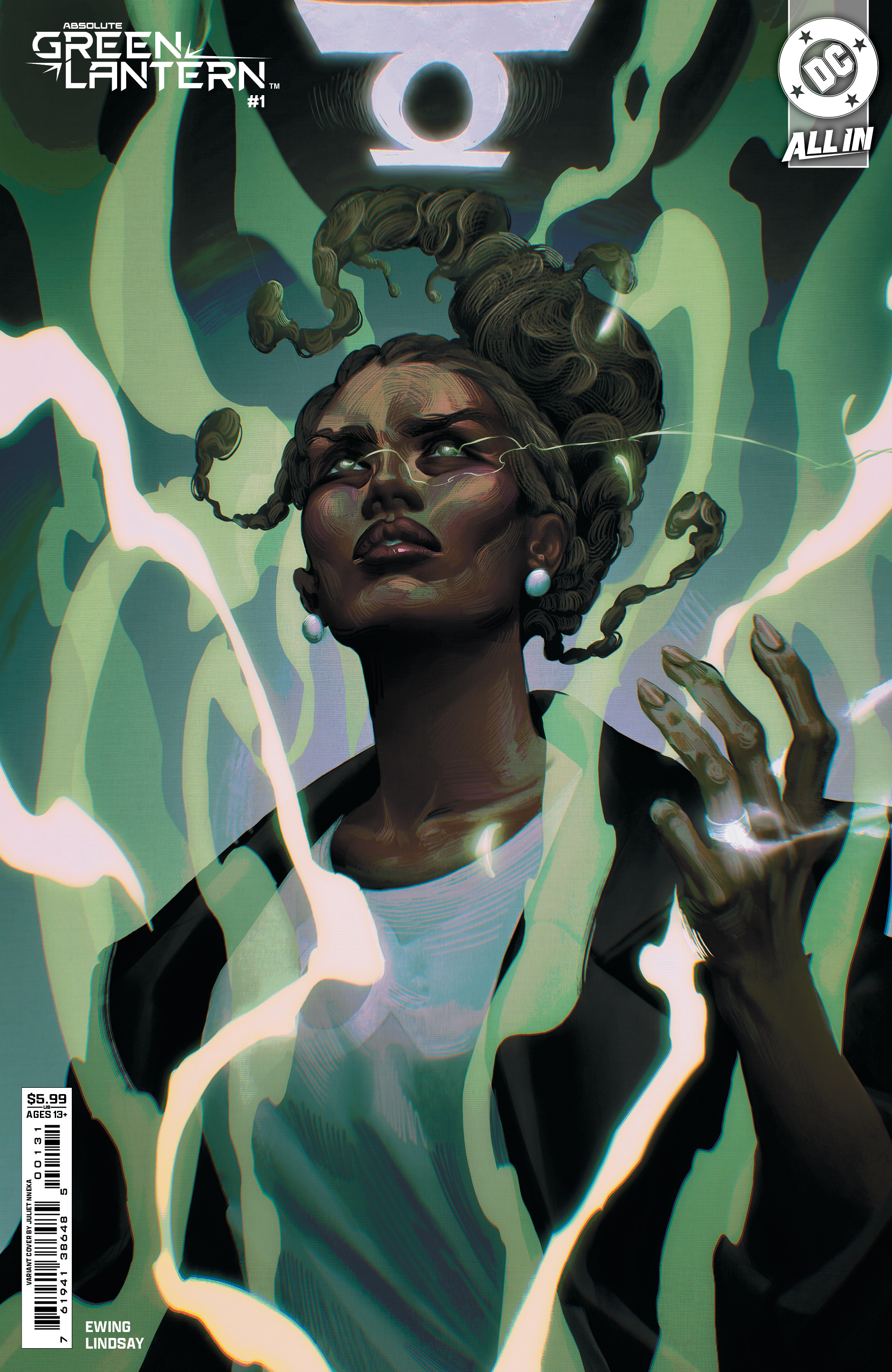 Juliet Nneka's variant cover for Absolute Green Lantern #1.