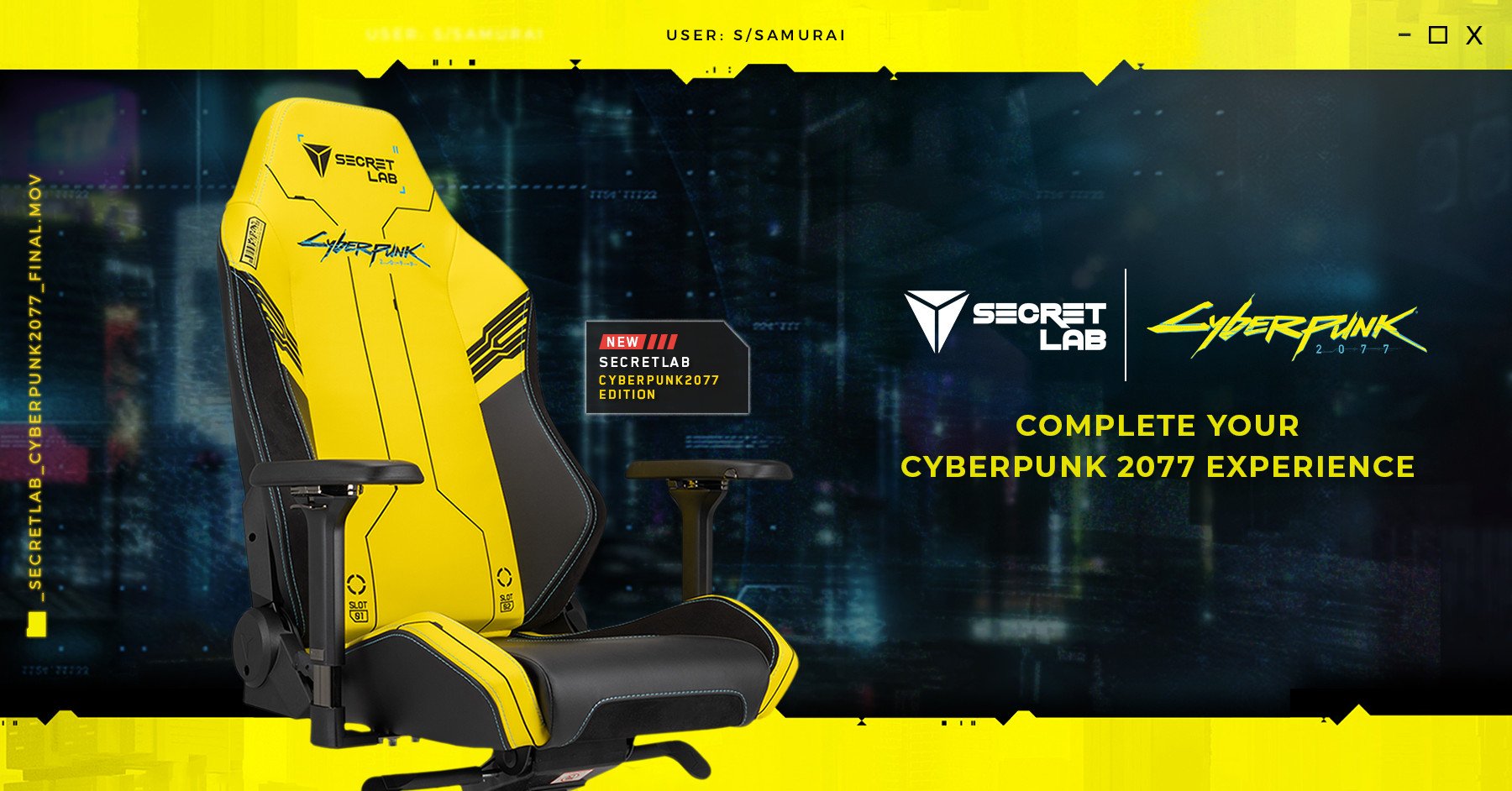 Secretlab releases a Cyberpunk 2077 gaming chair and it looks amazing