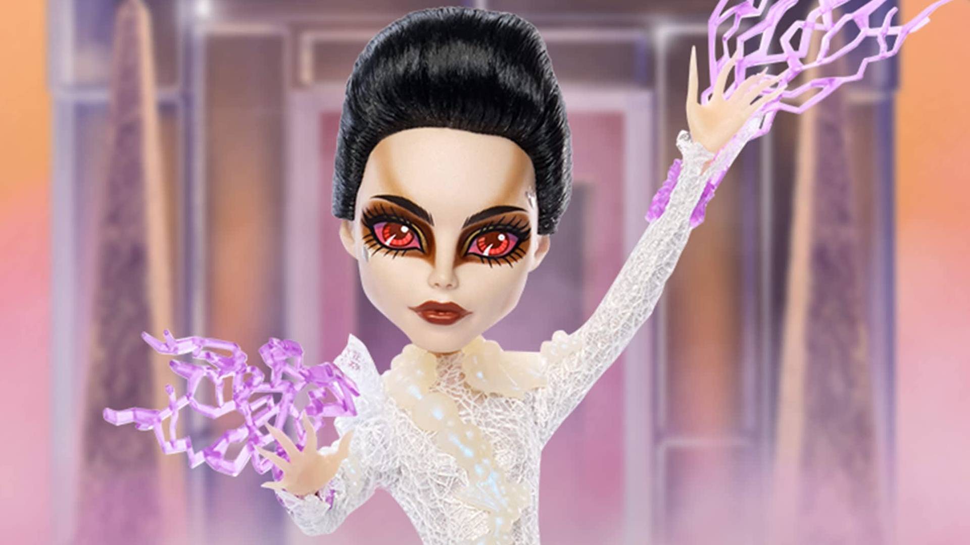 Official marketing image of the Monster High Skullector Ghostbusters Gozer Doll.