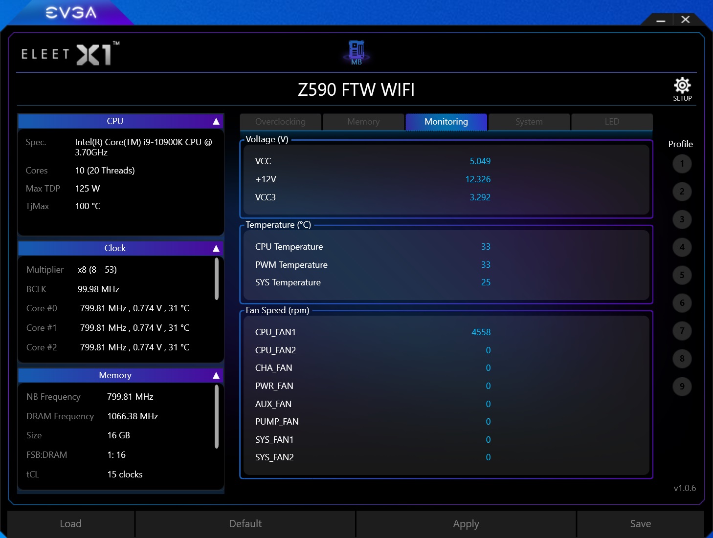 EVGA Z590 Dark - Software