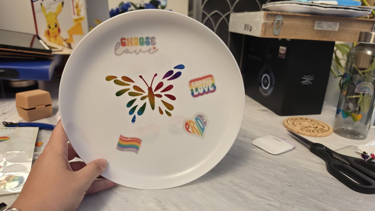 Cricut Pride crafting