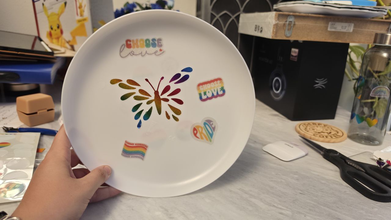 Cricut Pride crafting