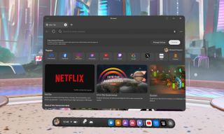 Meta Quest 2 web browser