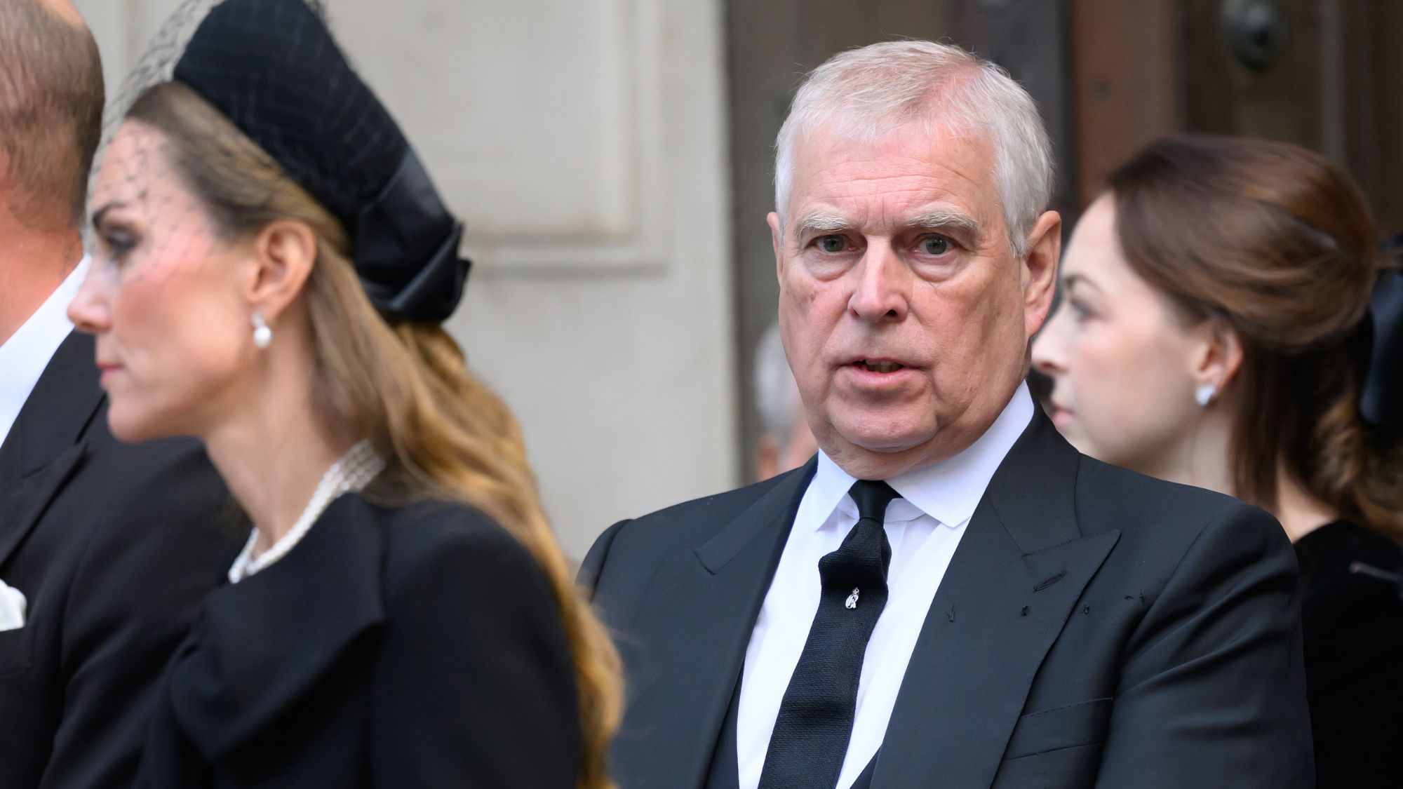 Andrew Mountbatten Windsor pictured with Kate Middleton, Princess of Wales