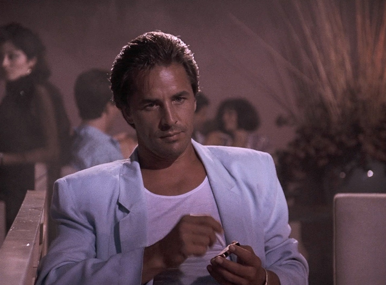Don Johnson as he appears in Miami Vice