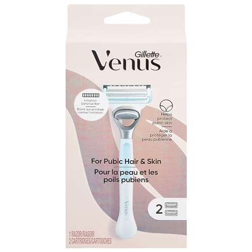 Amazon.com: Gillette Venus Intimate Grooming Razors for Women, Bikini Razors for Women, 1 Venus Razor Bikini Trimmer, 2 Razor Blade Refills, Pink, (package May Vary)