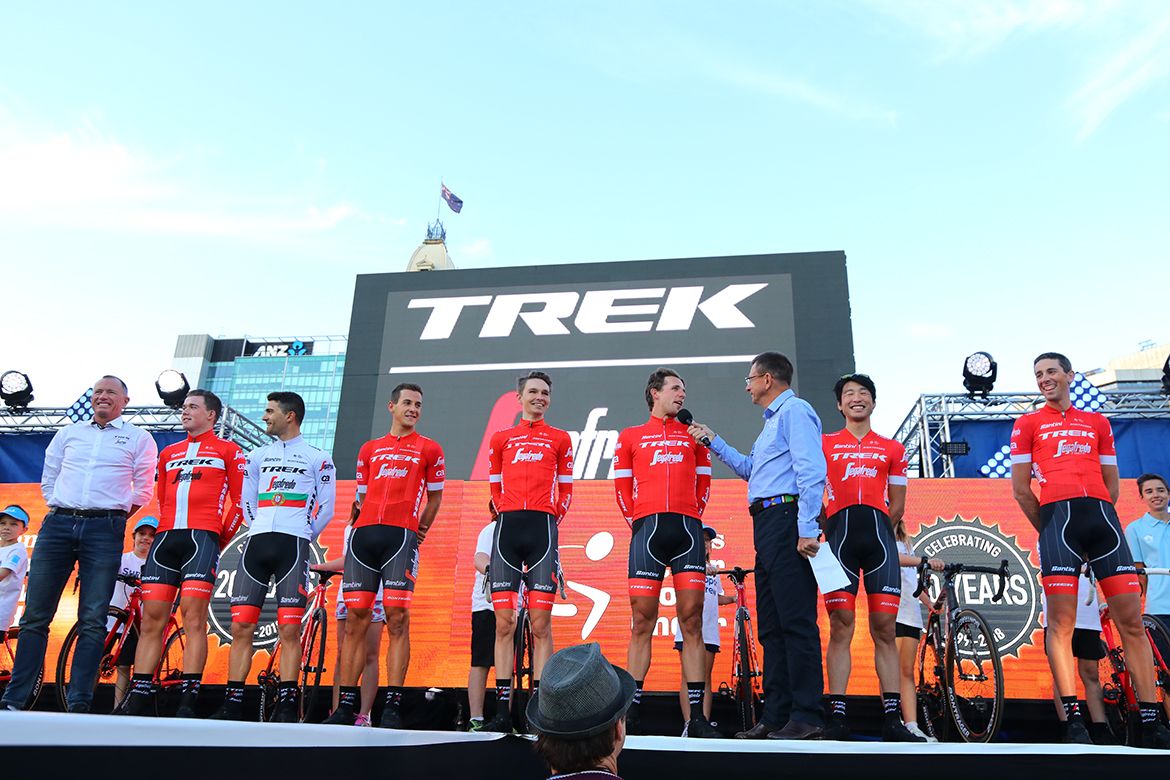 Koen de Kort and Trek-Segafredo at the Tour Down Under.