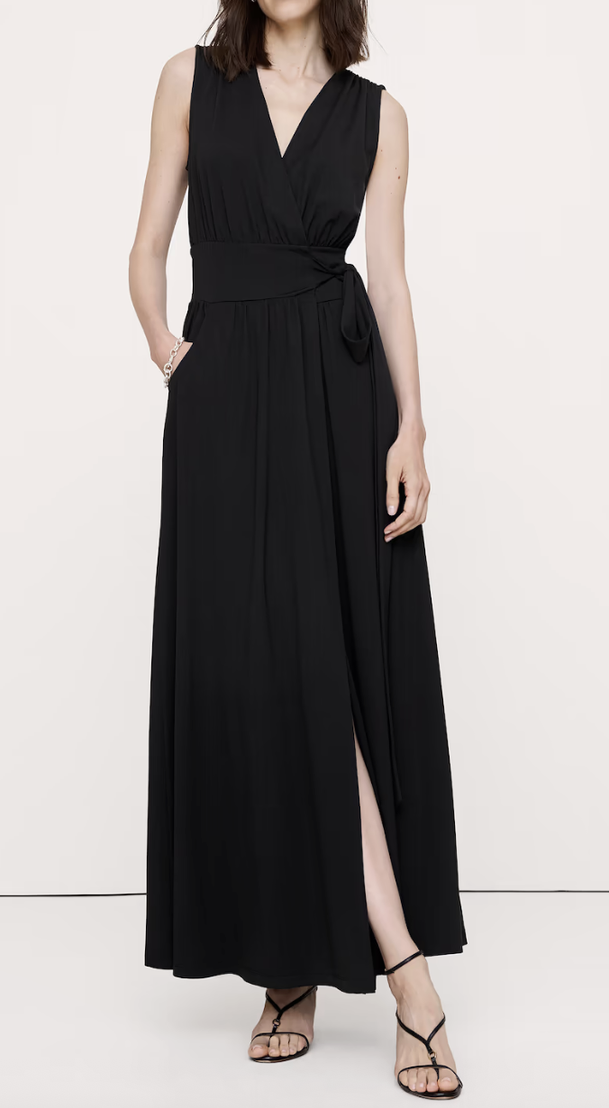 Banana Republic, Knit Wrap Maxi Dress (Was $198)