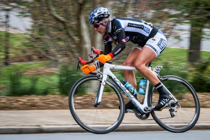 Alison Tetrick (Twenty 16) stayed away for a good part of the race.