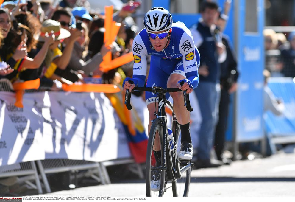 Iljo Keisse (Quick-Step Floors) on the attack
