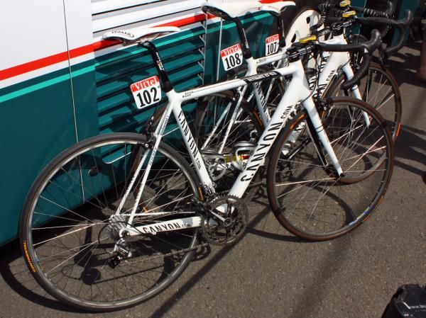 Omega Pharma-Lotto chose to stick with their familiar Canyon Ultimate CF SLX bikes for Stage 3.
