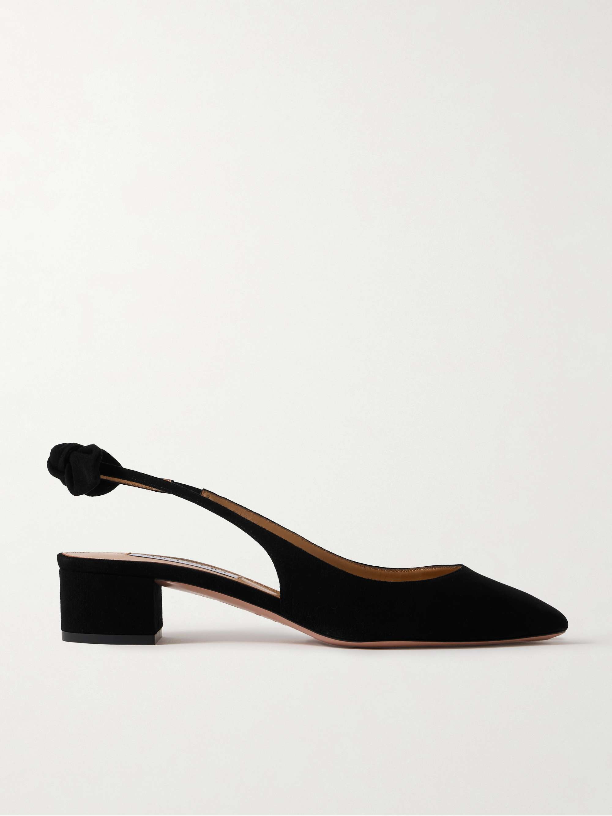 Very Bow 35 Suede Slingback Pumps