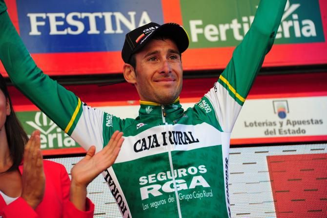 Fabricio Ferrari (Caja Rural) went out on the attack soon after kilometer 0 in Vuelta stage 12 as part of the day's early break and earned the stage's most combative rider award
