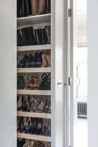 Closet with shoes
