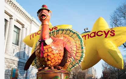 The lead float at the 89th annual Macy's Thanksgiving Day Parade