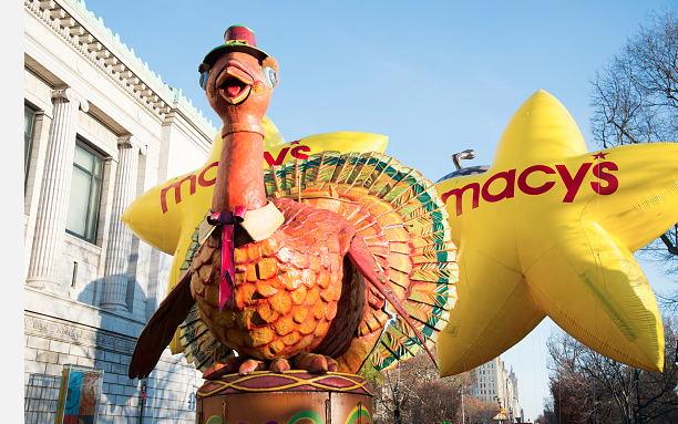 The lead float at the 89th annual Macy&amp;#039;s Thanksgiving Day Parade