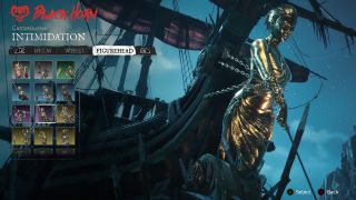 Skull and Bones menu