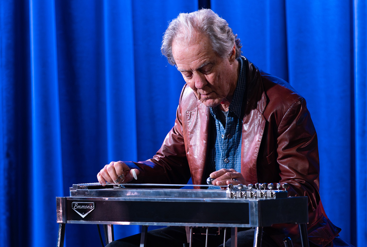 Greg Leisz performs onstage at the GRAMMY Museum in Los Angeles, California on April 22, 2026