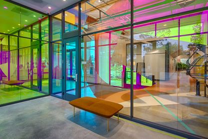 The new colourful offices of Google in Palo Alto