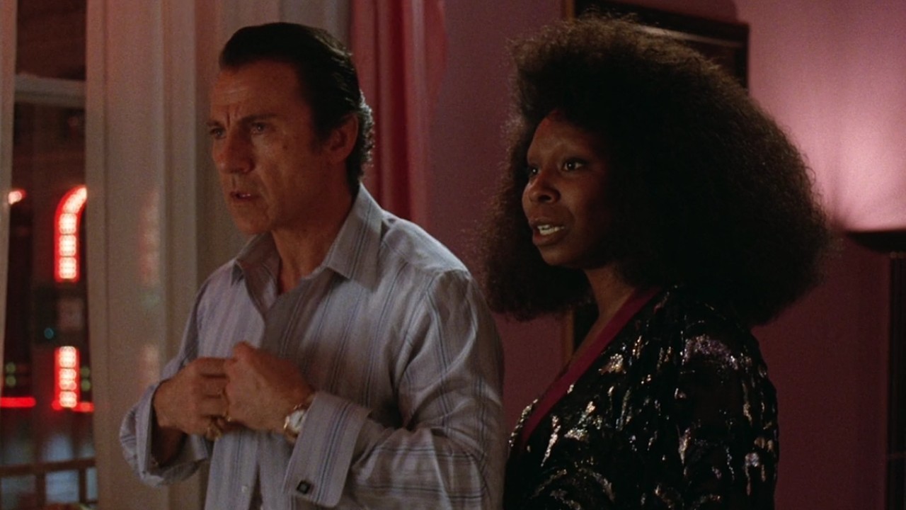 Harvey Keitel and Whoopi Goldberg in Sister Act