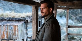 Mission: Impossible - Fallout Henry Cavill on a porch, looking evil