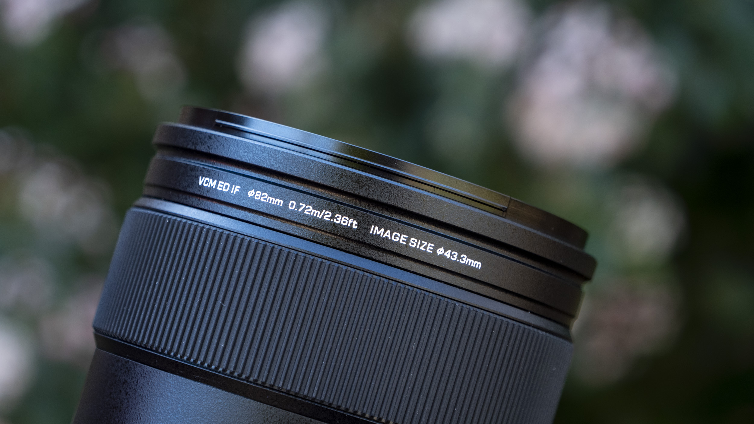 Close up of the Viltrox 135mm F1.8 Lab lens' barrel