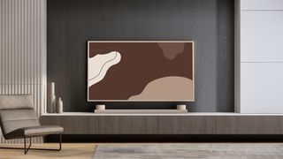 The TCL Art TV+ shown in a modern living room