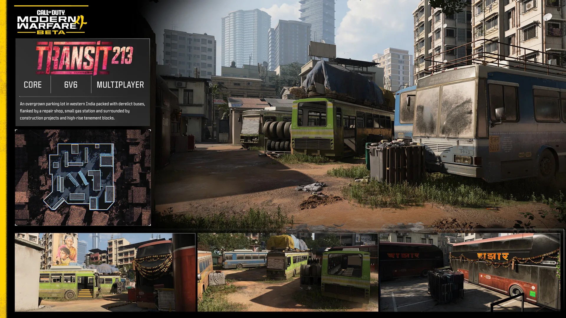 Call of Duty MW4 beta weekend map, Transit 213