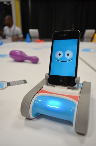 This iPhone robot named Romo combines cool tech with a great robotic personality.