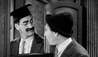 Groucho and Chico at a speakeasy in Horse Feathers