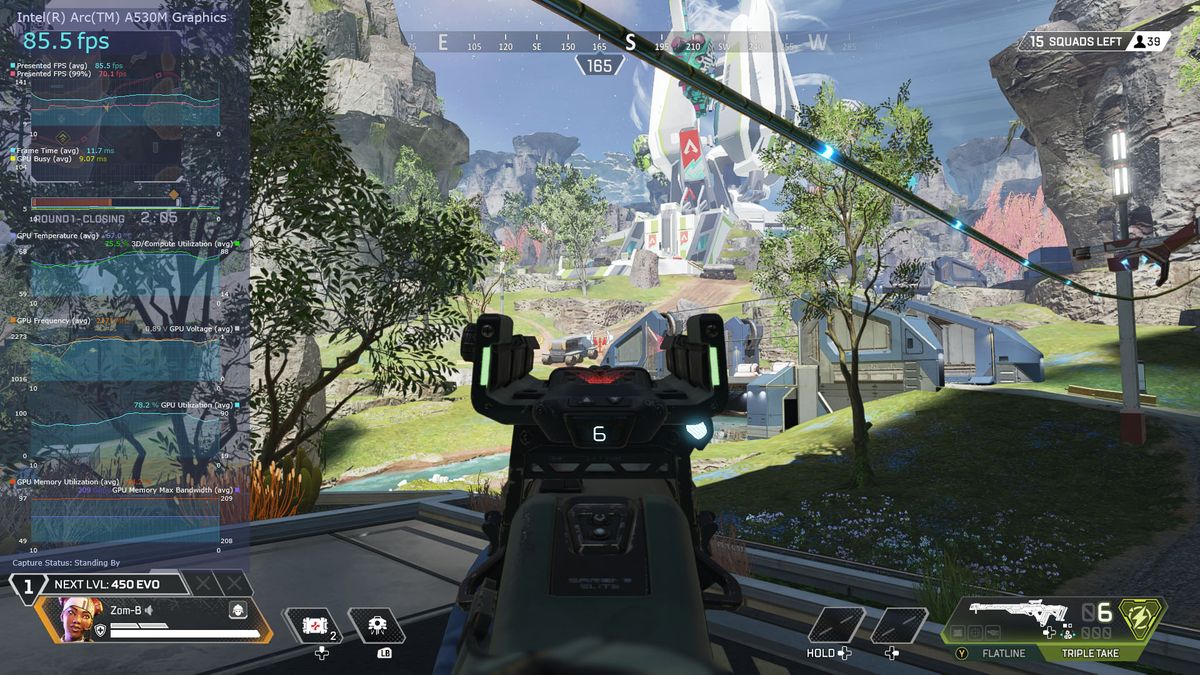 Lenovo LOQ 15IAX9I running Lenovo LOQ 15IAX9I running Apex Legends