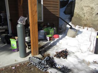 Snowshoes and Helium Tanks