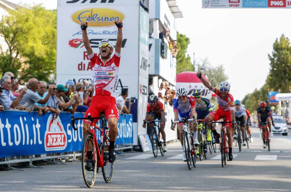 Davide Ballerini (Androni-Sidermec) wins the Memorial Marco Pantani.