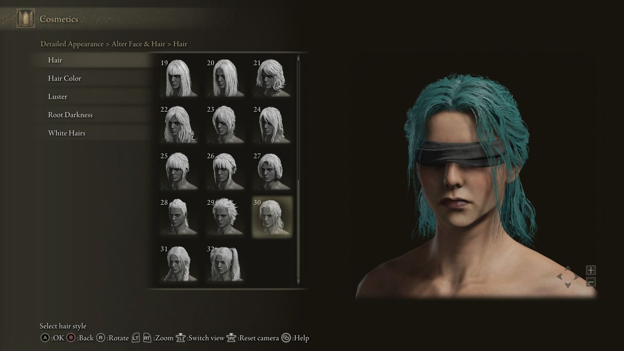 Elden Ring new hairstyle two