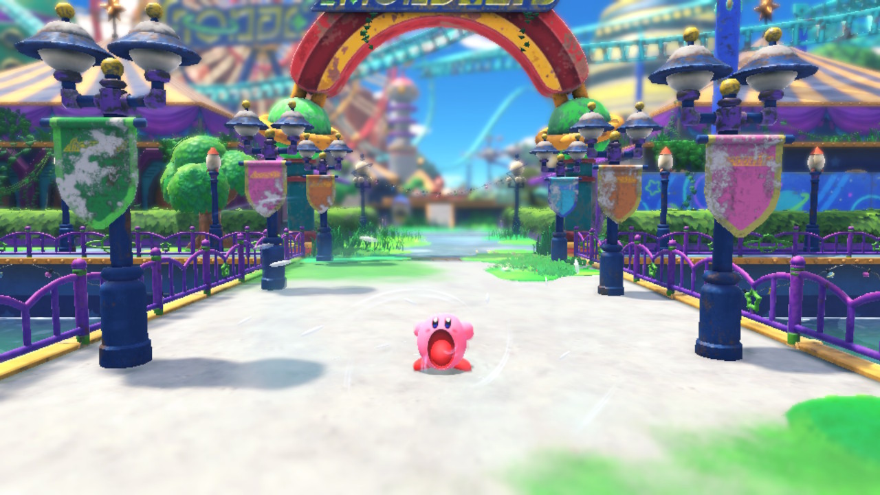 Kirby taking a deep breath