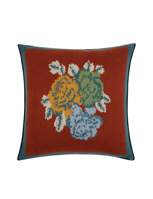 X Saved Ny Ankara Rust Cashmere Cushion