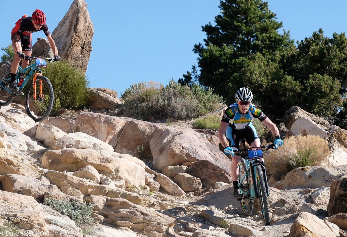 Adam Bucklin (Team Rwanda) riding well during the first half of the race