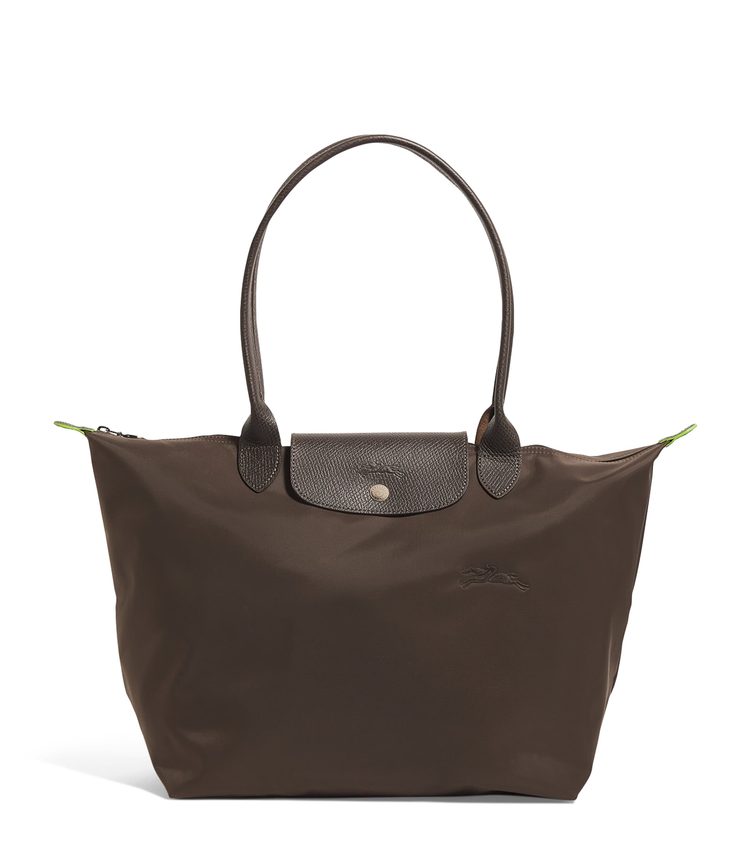 Large Le Pliage Green Tote Bag