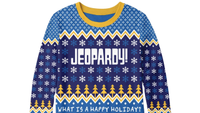 Buy a Jeopardy! Ugly Sweater on The Jeopardy Store for $55.95