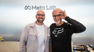 James Cameron and Andrew “Boz” Bosworth at Meta Labs