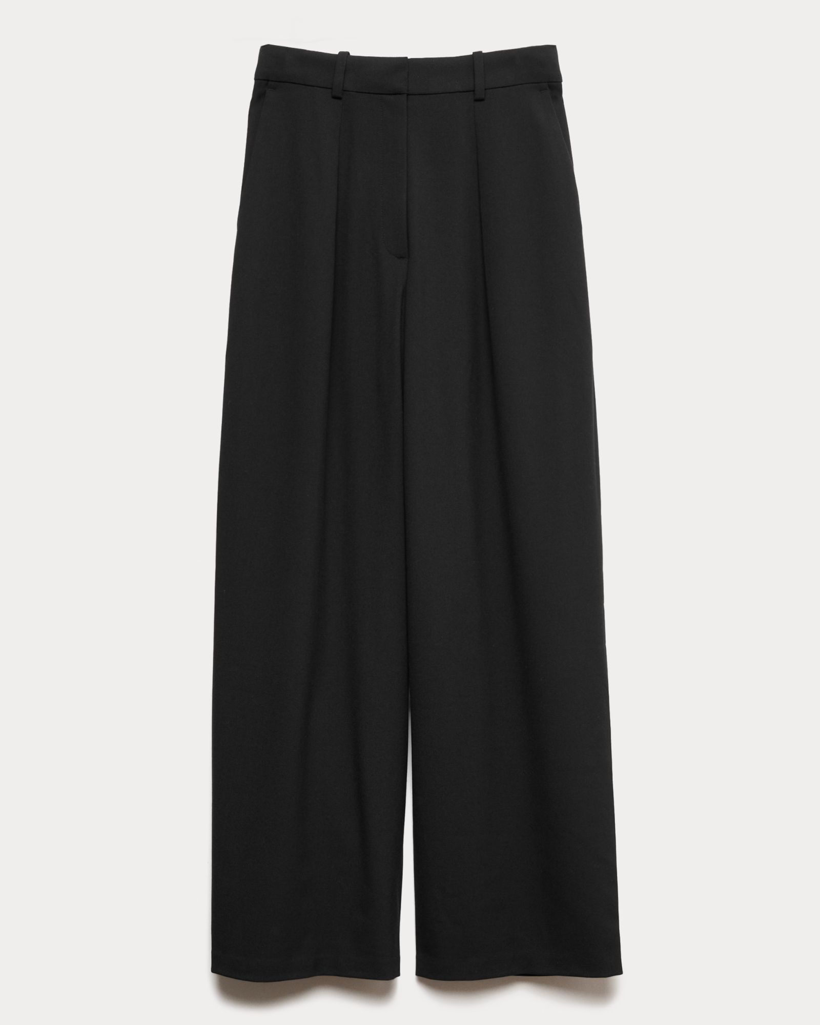M&S Woven Barrel Leg Trousers with Stretch