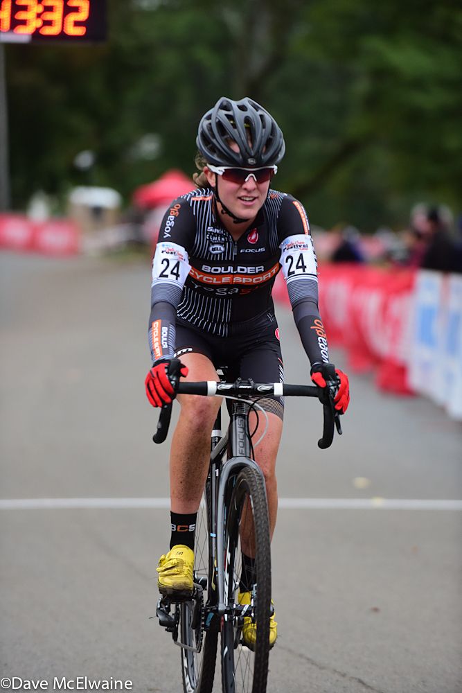 Amanda Miller (Boulder Cycle Sport) taking third place
